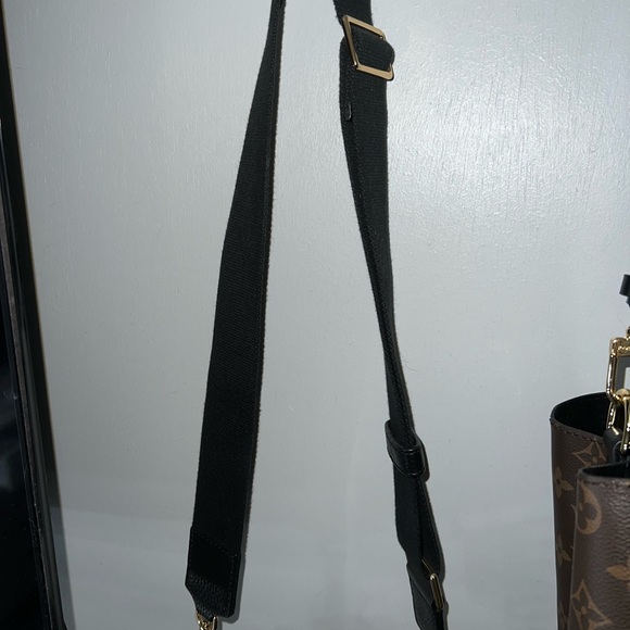 SOLD Tory Burch THEA Mini Web Shoulder Bag Black - Picture 2 of 5